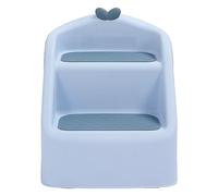 Hztyyier Potty Training Stool with Foldable Design and Safety Features for Baby Bathroom. 2-Step Toddler Step Stool for Easy Toilet Training (Blue)