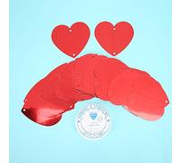 Hztyyier Red Heart Confetti 100PCs Durable Plastic for the Wedding Celebration Valentine's Day Decoration (#3)