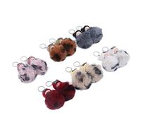 Hztyyier Sleeping Baby Pendant Fluffy Plush Doll Keychain for Handbag Purse 12 Pack for 7-14 Years Old (NO.892-19)