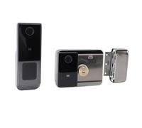 Hztyyier Smart Door Entry Lock with Remote, Fingerprint Password Lock for Apartment, High Security Electronic, Multiple Unlocking Methods