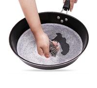 Hztyyier Stainless Steel Durable Chainmail Scrubber for Cast Iron Skillet Cleaner, Easy to Cleanse, for Kitchen Household (7x7 in)