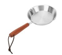 Hztyyier Stainless Steel Non Stick Frying Pan for Household Restaurant Induction Cooker (16CM)