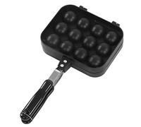 Hztyyier Takoyaki Pan Takoyaki Double Sided Aluminum Alloy Tray Cast Iron Octopus Griddle for Egg Waffles Maker Aluminum Alloy Material Takoyaki Maker Grill Pans
