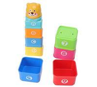 Hztyyier Toddler Stacking Cups Puzzle Fun Nesting Toy Set for Developing Hand Eye Coordination and Logical Thinking Ideal Baby Shower Boys and Girls