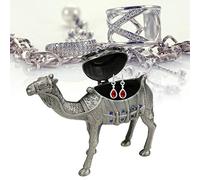 Hztyyier Treasured Trinket Box, 12x4x9.5cm Lucky Camel Trinket Box Figurine Collectible Ring Display Holders Inlaid Gifts Home Decoration