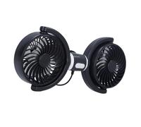 Hztyyier Vehicle Cooling Fan Dual Head Car Fan USB Powered Auto Circulation for Car Suitable for Hot Weather