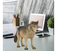 Hztyyier Wolf Simulation Mini Animal Model Toy Realistic Decoration for the Educational Learning of Children (Big Green Wolf)
