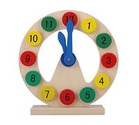 Hztyyier Wooden Clock Time from 1-12 Numbers Early Learning GiftKids Clock Time Toy for Little Boys Girls Puzzles, Jigsaw Puzzles, Diy Educational Toys