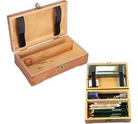 Hztyyier Wooden Pencil Case, Art Supplies Storage Organizer Box, 7.8 x 4.6 x 2.2 inches