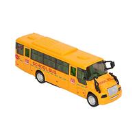 Hztyyier Yellow School Bus Model Die Cast Alloy Realistic Toy Vehicle with Lights Sounds, Children's Day, 1:32 Scale