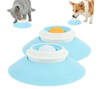HZUIZXYO 2Pcs Dog Cat Lick Toy,Anti-Slip Pet Lick Bowl Slow Feeder Toy Interactive Slow Feeder Bowl for Liquid Food Anxiety Relief