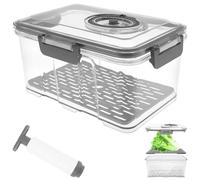 HZUIZXYO Bread Bin Airtight Bread Bins for Kitchen Counter, BPA Free Bread Box Enduring Bread Storage Easy to Clean Time Recording Bread Storage with Lid Bread Bins Container for Homemade Toast