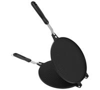 HZUIZXYO Cone Maker,Non Stick Egg Roll Pan Double Sided Egg Roll Maker Multipurpose Aluminium Alloy Waffle Cone Maker with Bakelite Handle for Home Kitchen Restaurant