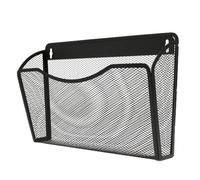 HZUIZXYO Magnetic File Holder,Carbon Steel Magnetic File Organizer No Drilling document Folder Holder Large Capacity Paper Holder Multifunctional Mail Organizer for Office and Home