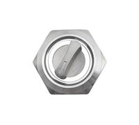 HZVEKCRI 19 mm Metal Rotary Switch, 2 and 3 Positions, Push Button Switch with Latching and LED Light, 12V and 220V, 1 NO, 1 NC, Red and Green (White, Latching_2_12-24V)