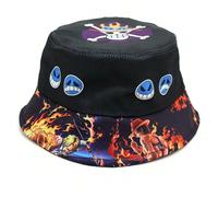 (HZW 11) One Piece Anime Fisherman Hat Cartoon Luffy Chopper Zoro Men's Outdoor Casual Hat Children's Cool Sunshade Hat Boy Festival Gift