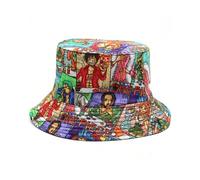 (HZW 3) One Piece Anime Fisherman Hat Cartoon Luffy Chopper Zoro Men's Outdoor Casual Hat Children's Cool Sunshade Hat Boy Festival Gift