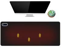 Office Heated Mouse Pad, 31.5" x 13" Heated Desk Pad Large Hand Warming Desk Pad, 5 When Temperature Adjustment for Home Office and Gaming (Black)