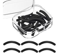 HZXINYI 30 Pcs Black Silicone Eyelash Curler Refill Pads - Universal Size, Easy to Replace, Thoughtful Gift
