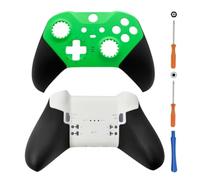 Hzxkqmil Front Back Housing Shell Case Replacement Custom Shell Cover Faceplate Accessories for Xbox Elite Controller Series 2, Green + White