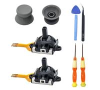 Hzxkqmil Joystick Analog Sticks Replacement for MSI Claw A1M Console, Include 2 Joysticks Module 2 Thumb Sticks Grips and Repair Tools for MSI Claw Gaming Handheld, Grey