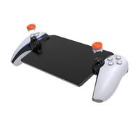 Hzxkqmil Joystick Caps for Playstation Portal Remote Player, Thumbsticks 2 Mid-Rise Concave Thumbs Grips Anti-Slip Accessories Thumb Stick Caps for Playstation Portal (Orange)