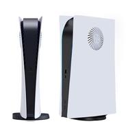 Hzxkqmil Plates Cover Faceplates for PS5 Console Digital Edition, Replacement Shell with Cooling Vents Face Plate Side Plates ABS Case Shockproof Accessories for PS5 Console, White