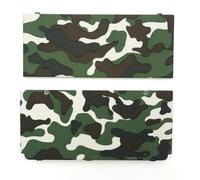 Hzxkqmil Replacement Front Back Shell Upper & Lower Housing Case Cover DIY Faceplate Plates Accessories for Nintendo New 3DS Console, Camo Green