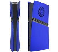 Hzxkqmil Replacement Plates Cover for PS5 Pro Console, Face Plate Custom Shell Faceplate Side Panels with Cooling Vents ABS Case Accessories for PS5 Pro Digital Edition, Blue