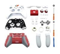 Hzxkqmil Replacement Shell Set for Xbox Series X/S Wireless Controller - Limited Edition, Full Housing Case with Faceplate Rails Battery Cover Buttons Accessories (White)