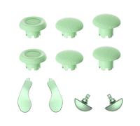 Hzxkqmil Replacement Thumbsticks for PS5 Edge Controller, Custom Joystick Analog Stick Thumb Grips & Metal Back Paddles Triggers Buttons Accessories for PS5 Edge Controller, Light Green