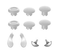 Hzxkqmil Replacement Thumbsticks for PS5 Edge Controller, Custom Joystick Analog Stick Thumb Grips & Metal Back Paddles Triggers Buttons Accessories for PS5 Edge Controller, White