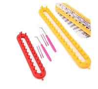 HZXMKB Long Knitting Loom,DIY Loom Knitting Kit Hook Tool Needle with Crochet Hook,Knitting Machine Weaving Looms for Adults Set 2 Sizes 36cm,26cm,for Beginners,Girl,Women,Hat and Blanket,Scarf