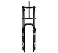 HZXQCVB 20/26 Inch Fat Fork Quick Release Oil Fork 1-1/8'' Straight Tube Disc Brake Double Shoulder 4.0" Tire Bikes Fork For Snow Beach Bike Travel 140mm(26IN)