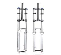 HZXQCVB 26/27.5/29" Mountain Bike Suspension Fork 1-1/8" Straight Double Shoulder DH Air Fork 160/180/200mm Travel XC/AM Bikes Front Fork QR Rebound Damping(Travel 200mm,29'')