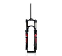 HZXQCVB 26/27.5/29Inch Mountain Bike Suspension Fork Travel 100mm Bike Front Fork 1-1/8" Straight Tube Disc Brake Spring Fork Aluminum Alloy Mechanical Fork QR 9mm Manual Lockout(Black-Red,29'')