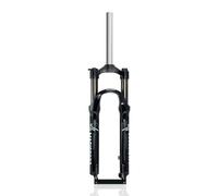 HZXQCVB 26/27.5/29Inch Mountain Bike Suspension Fork Travel 100mm Bike Front Fork 1-1/8" Straight Tube Disc Brake Spring Fork Aluminum Alloy Mechanical Fork QR 9mm Manual Lockout(Black-Grey,27.5'')