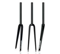 HZXQCVB 700C Fixed Gear Bike Rigid Fork Carbon Fiber Rim Brake Front Fork 1-1/8'' Straight Tube Quick Release 9 * 100mm Track Bike Hard Fork