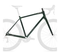 HZXQCVB 700C Road Bike Frameset With Fork 45cm 48cm 51cm 54cm Aluminum Alloy Gravel/XC/ATV Frame Thru-Axle F12X100MM R12X142mm Disc Brake Frame BSA BB68mm(Green,450mm)