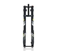 HZXQCVB DH Mountain Bike Inverted Suspension Fork 26 27.5 29inch Universal 1-1/8"/1-1/2'' Air Fork Disc Brake Front Fork Travel 160mm Thru Axle 15x110mm Boost Damping Adjust(Straight Tube)