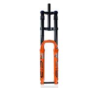 HZXQCVB Downhill Mountain Bike Suspension Fork 26/27.5/29in DH/MTB Air Fork Travel 140mm Rebound Adjustable Straight Double Shoulder Front Fork Thru Axle 15x100mm Manual Lockout(Orange,26in)
