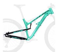 HZXQCVB Full Suspension Mountain Bike Frame 27.5er Aluminium Alloy Softtail Frame 17'' DH/XC/AM Quick Release 135mm Frame Disc Brake Bicycles Frame(27.5x17in Blue)