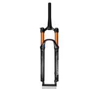 HZXQCVB Mountain Bike Air Suspension Fork 26/27.5/29 Inch 100mm Travel Disc Brake Air Forks QR 9x100mm Front Fork 1-1/8'' Straight/Tapered Tube Manual Lockout(Gold Tapered,27.5'')