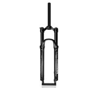 HZXQCVB Mountain Bike Air Suspension Fork 26/27.5/29 Inch 100mm Travel Disc Brake Air Forks QR 9x100mm Front Fork 1-1/8'' Straight/Tapered Tube Manual Lockout(Black Straight,27.5'')