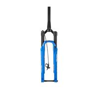 HZXQCVB Mountain Bike Air Suspension Fork 27.5/29'' MTB Front Fork 100mm Travel 1-1/2'' Tapered Tube Remote Lockout 15X110mm Thru Axle BOOST Disc Brake(Blue,27.5'')