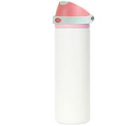 HZXYchen 720ml Insulated Water Bottle with Straw, 304 Stainless Steel, 2-in-1 Lid, 24H Cold & 12H Hot, Leakproof & Car Holder Fit(White)