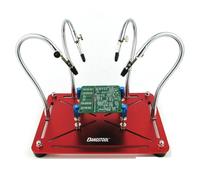 HZY Helping Hands Soldering, Third Hand Soldering Tool PCB Holder With 4 Columns 4 Arms Helping Hands Crafts Jewelry Hobby Workshop Helping Station Non-Slip Base