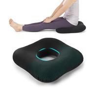 HZYAMZ Car Seat Cushion for Driving Broaden Vision by Raised Back, Soft Cotton Car Seat Cushion for Car Seat, Seat Cushion for Car, Truck, Office Chair (Black)