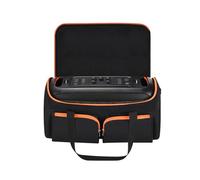 Hzycwgone Carrying Travel Case Tote Bag Cover for JBL PartyBox On The Go | Rugged Storage Bag Accessories for PartyBox On-The-Go Essential Portable Party Speaker and Wireless Microphones,Black Orange