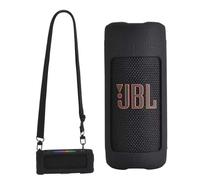 Hzycwgone Case for JBL Grip - Compact Bluetooth Speaker,Silicone Cover for JBL Grip Travel Protective Skin Bag w/Shoulder Strap,Carabiner,Accessories(Black Case)